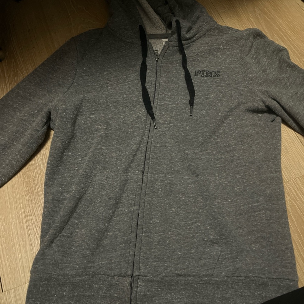 Victoria's Secret Gray Zip-Up Hoodie